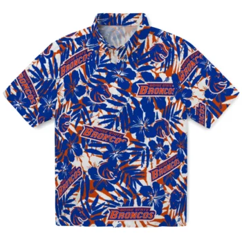 boise state broncos hibiscus overlay hawaiian shirts best selling