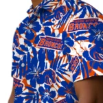 Boise State Broncos Hawaiian Shirt – Hibiscus Overlay