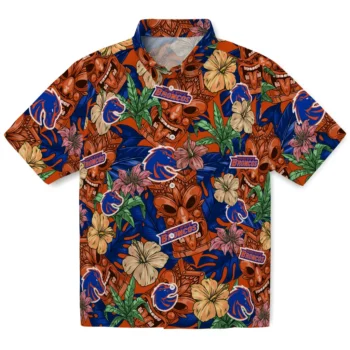 boise state broncos tiki jungle orange hawaiian shirts best selling