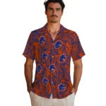 Boise State Broncos Hawaiian Shirt – Leaf Outline