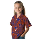 Boise State Broncos Hawaiian Shirt – Leaf Outline