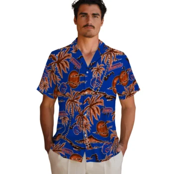 boise state broncos palm sunset hawaiian shirts fashion forward