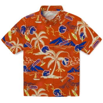 boise state broncos palm tree island orange hawaiian shirts best selling