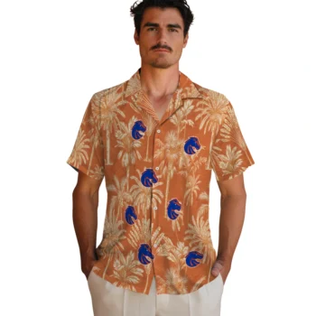 boise state broncos palm shadows orange hawaiian shirts fashion forward