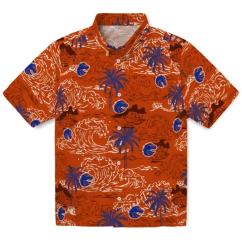 boise state broncos wave palm orange hawaiian shirts best selling