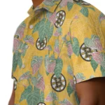 Boston Bruins Hawaiian Shirt – Anthurium Overlay