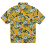Boston Bruins Hawaiian Shirt – Flamingo and Hibiscus