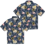 Boston Bruins Hawaiian Shirt – Flamingo Hibiscus