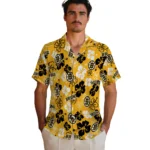 Boston Bruins Hawaiian Shirt – Hibiscus Flower Design