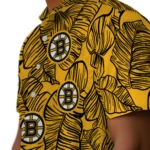 Boston Bruins Hawaiian Shirt – Leaf Outline