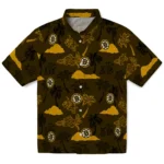 Boston Bruins Hawaiian Shirt – Palm And Clouds