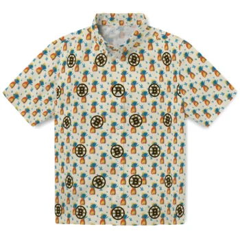 boston bruins pineapple delight beige hawaiian shirts best selling
