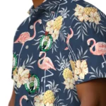 Boston Celtics Hawaiian Shirt – Flamingo Hibiscus