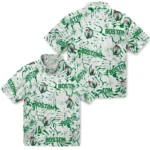 Boston Celtics Hawaiian Shirt – Hibiscus Overlay