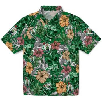 boston celtics tiki jungle green hawaiian shirts best selling