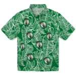 Boston Celtics Hawaiian Shirt – Leaf Outline