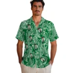 Boston Celtics Hawaiian Shirt – Leaf Outline