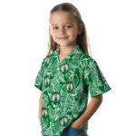 Boston Celtics Hawaiian Shirt – Leaf Outline