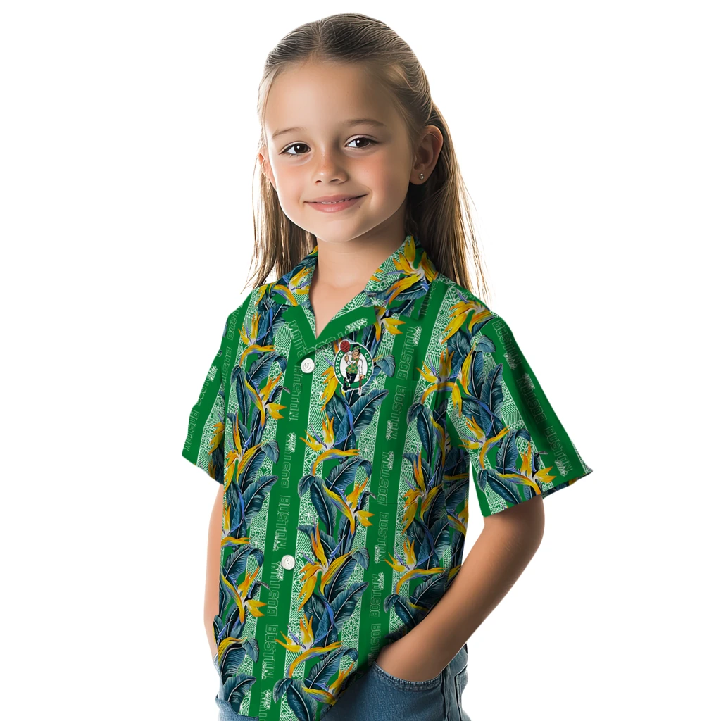 Boston Celtics Hawaiian Shirt - Paradise Vines boston celtics paradise vines green hawaiian shirts premium grade