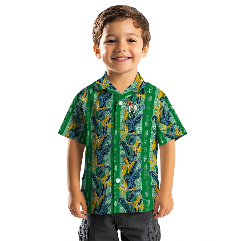 Boston Celtics Hawaiian Shirt - Paradise Vines boston celtics paradise vines green hawaiian shirts top rated
