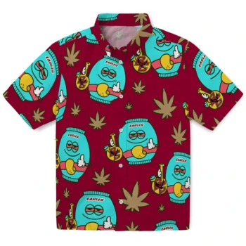 boston college eagles bong smile maroon hawaiian shirts best selling