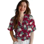 Boston College Eagles Hawaiian Shirt – Flamingo and Hibiscus