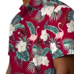 Boston College Eagles Hawaiian Shirt – Flamingo and Hibiscus