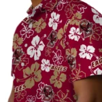 Boston College Eagles Hawaiian Shirt – Hibiscus Flower Design