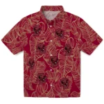 Boston College Eagles Hawaiian Shirt – Leaf Outline