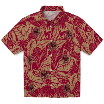 boston college eagles monstera layer maroon hawaiian shirts best selling