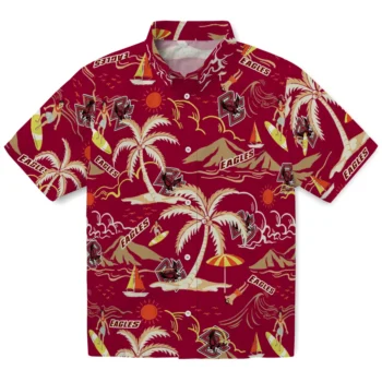 boston college eagles palm tree island maroon hawaiian shirts best selling