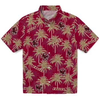boston college eagles palm grove maroon hawaiian shirts best selling