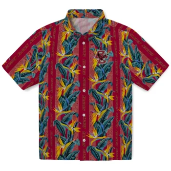 boston college eagles paradise vines maroon hawaiian shirts best selling