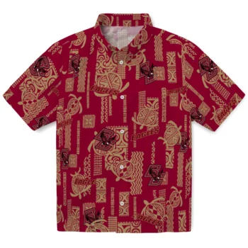 boston college eagles turtle lines maroon hawaiian shirts best selling