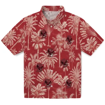 boston college eagles palm shadows maroon hawaiian shirts best selling