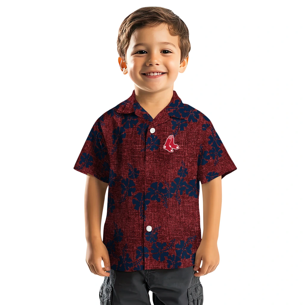Boston Red Sox Hawaiian Shirt - 50th State Flower boston red sox hibiscus petals red hawaiian shirts top rated