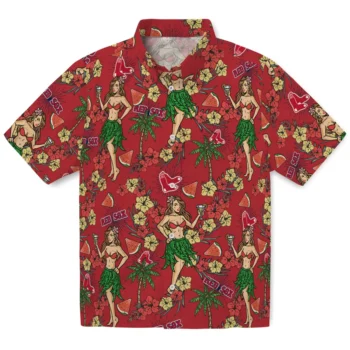 boston red sox hawaiian girls design red hawaiian shirts best selling