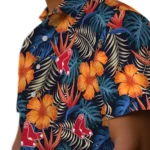 Boston Red Sox Hawaiian Shirt – Hibiscus Foliage