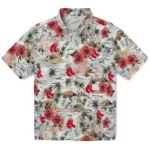 Boston Red Sox Hawaiian Shirt – Hibiscus Seaside