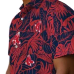 Boston Red Sox Hawaiian Shirt – Monstera Layer