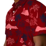 Boston Red Sox Hawaiian Shirt – Palm And Clouds