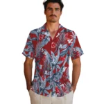 Boston Red Sox Hawaiian Shirt – Palm Leaves