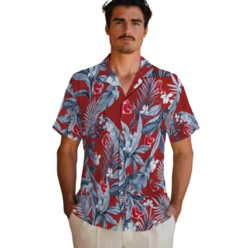 boston red sox palm leaves red hawaiian shirts fashion forward