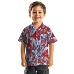 Boston Red Sox Hawaiian Shirt – Palm Leaves