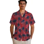 Boston Red Sox Hawaiian Shirt – Palm Tree Motif