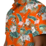Bowling Green Falcons Hawaiian Shirt – Flamingo and Hibiscus