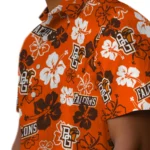 Bowling Green Falcons Hawaiian Shirt – Hibiscus Flower Design