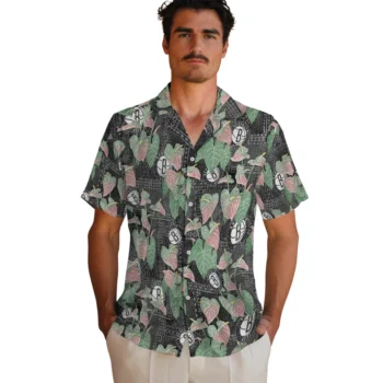 brooklyn nets anthurium overlay black hawaiian shirts fashion forward