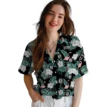 Brooklyn Nets Hawaiian Shirt – Flamingo and Hibiscus