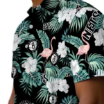 Brooklyn Nets Hawaiian Shirt – Flamingo and Hibiscus